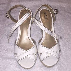ANA white heels